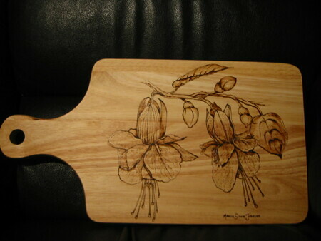 Flower Cutting Board